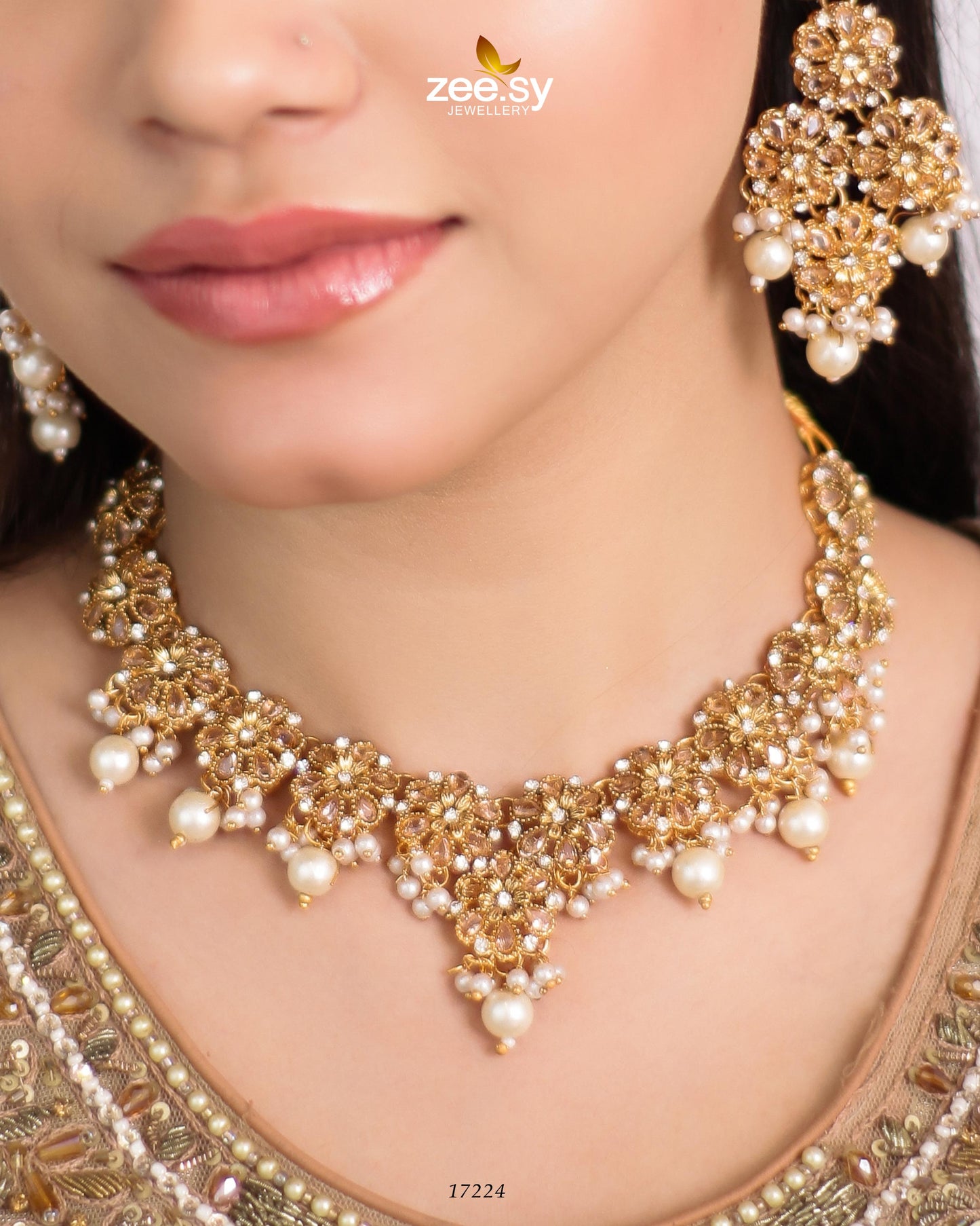 Magnolia Glimmer Necklace - Necklace Sets 