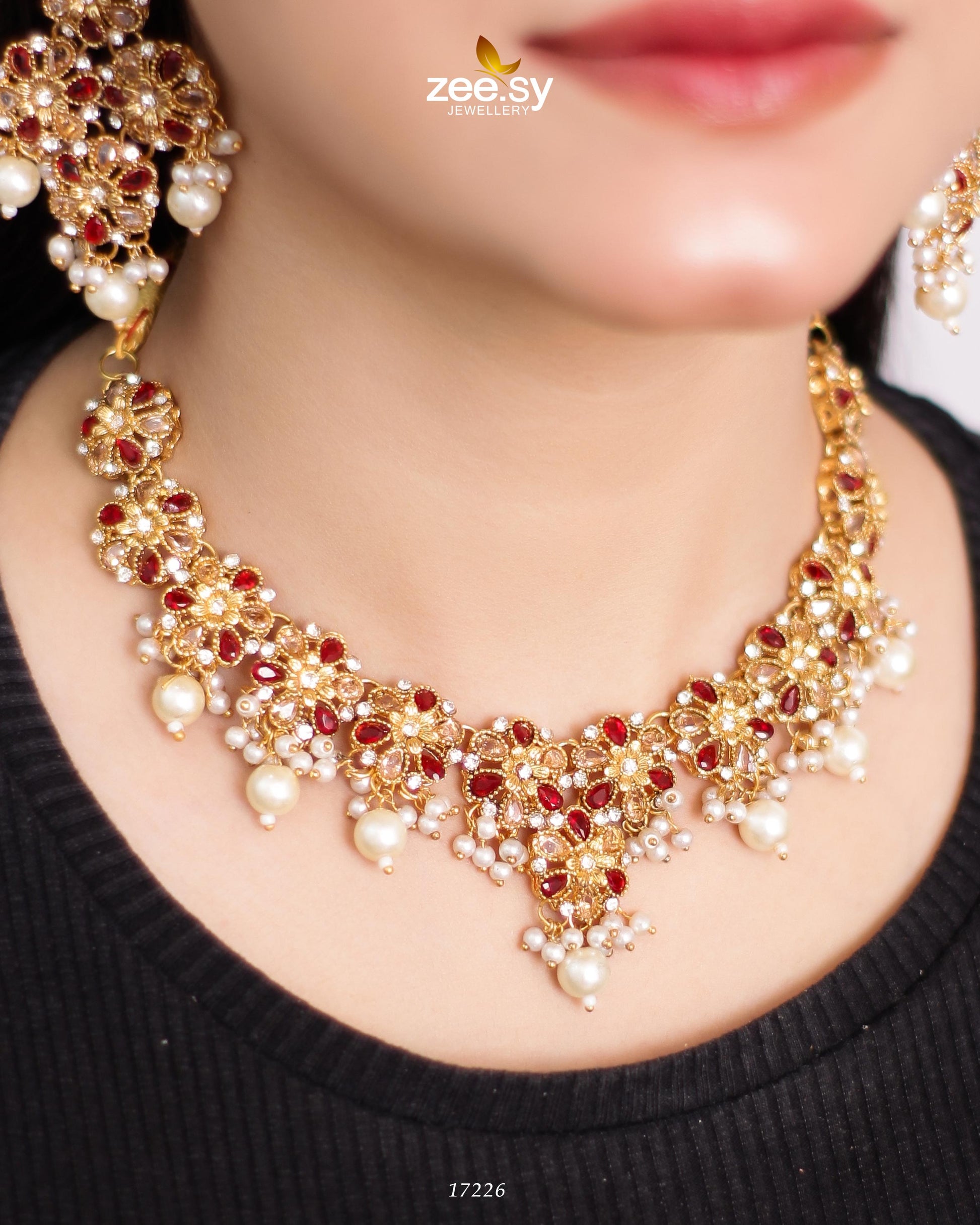 Magnolia Glimmer Necklace - Necklace Sets 