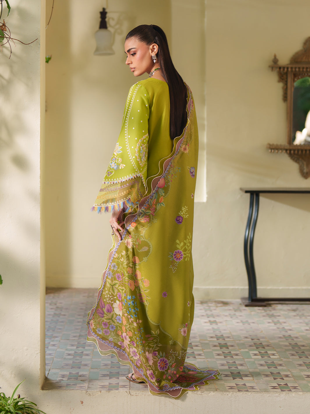 Bin Ilyas | Heritage Dore | 172-B - Luxury Dress - available at Maria Faisal in UK and USA.