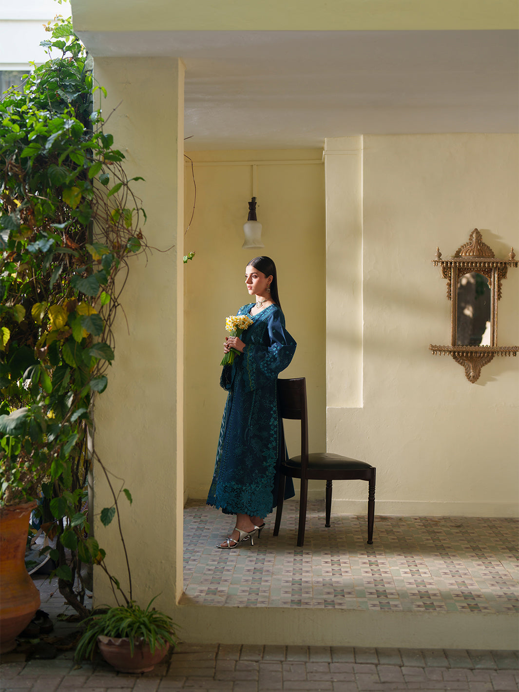 Bin Ilyas | Heritage Dore | 173-A - Luxury Dress - available at Maria Faisal in UK and USA.