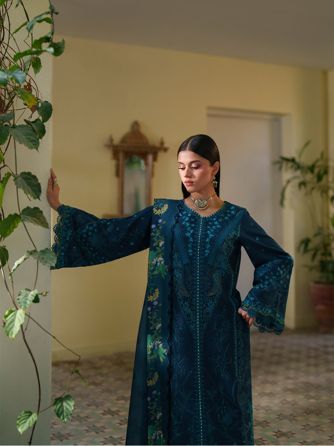 Bin Ilyas | Heritage Dore | 173-A - Luxury Dress - available at Maria Faisal in UK and USA.