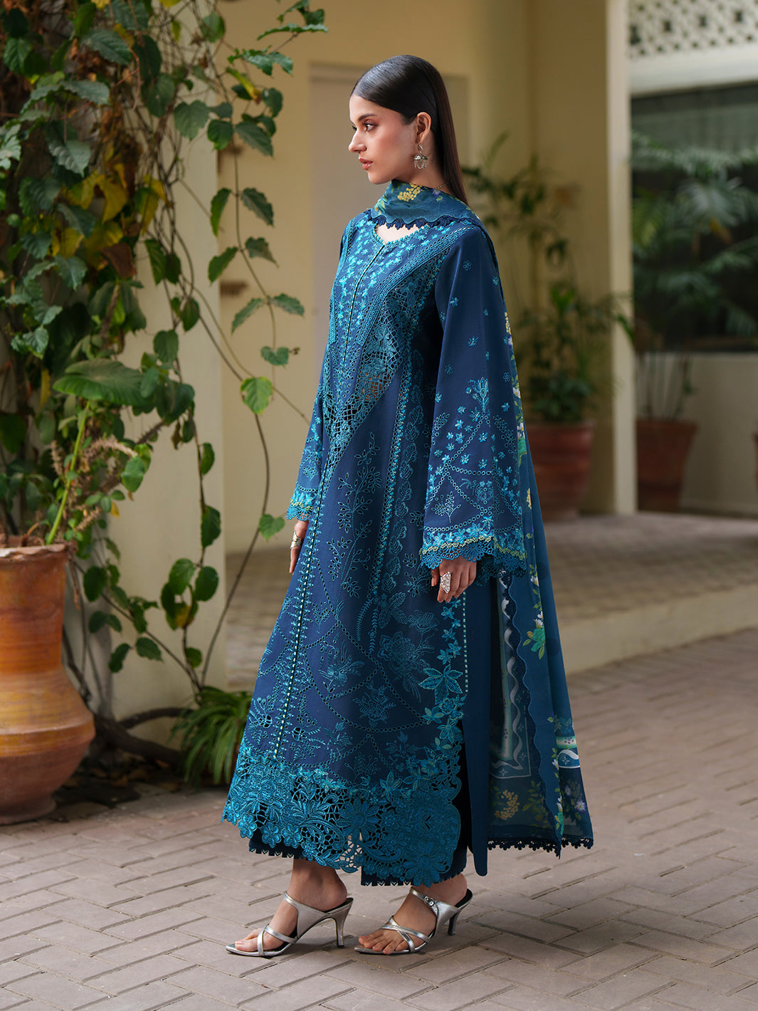 Bin Ilyas | Heritage Dore | 173-A - Luxury Dress - available at Maria Faisal in UK and USA.