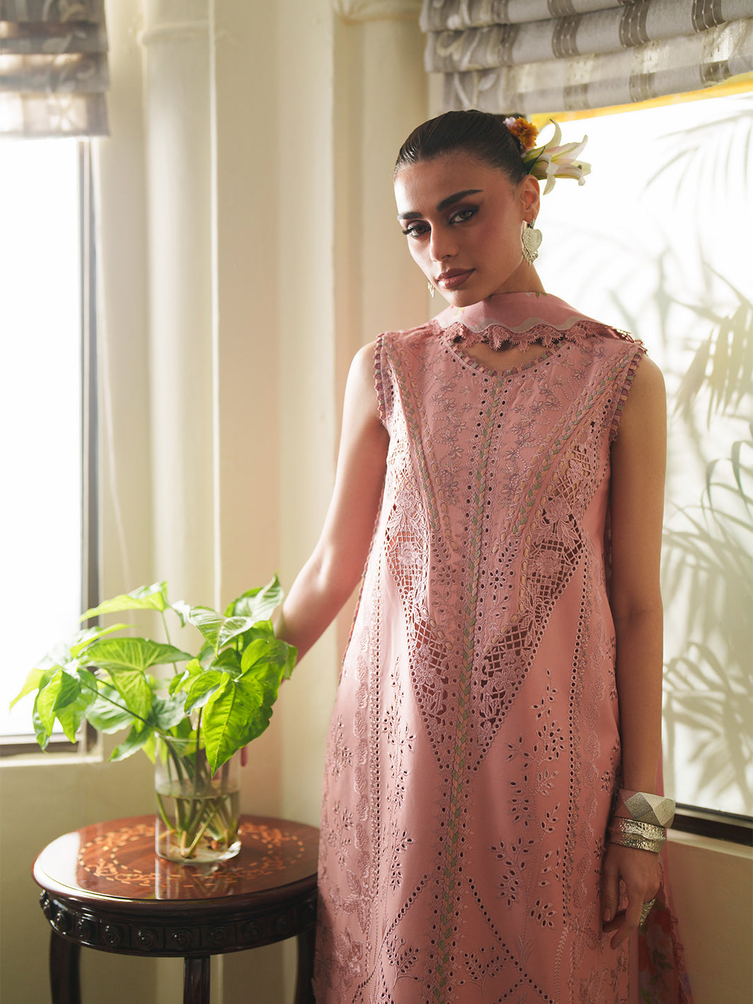 Bin Ilyas | Heritage Dore | 173-B - Luxury Dress - available at Maria Faisal in UK and USA.