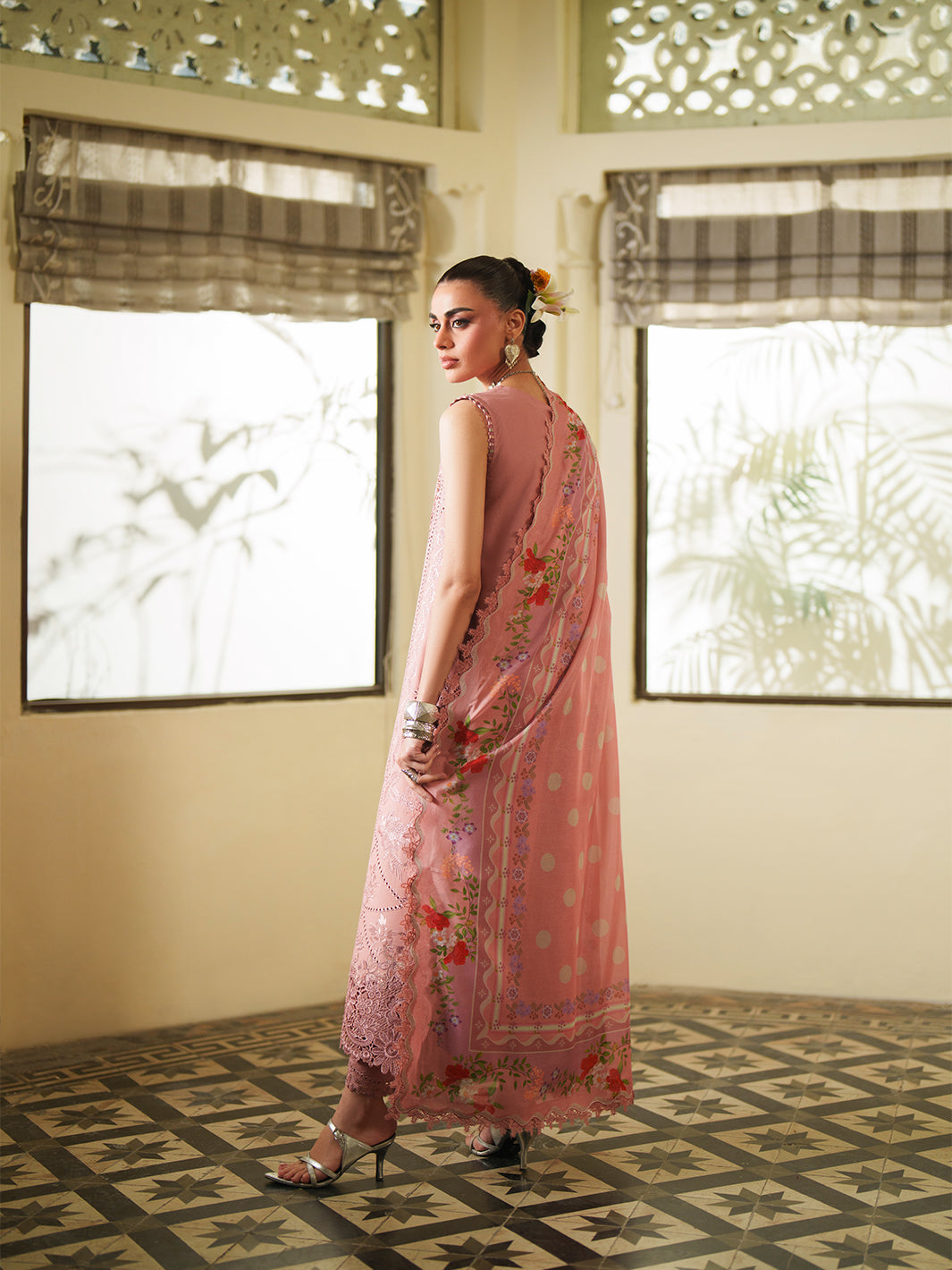 Bin Ilyas | Heritage Dore | 173-B - Luxury Dress - available at Maria Faisal in UK and USA.