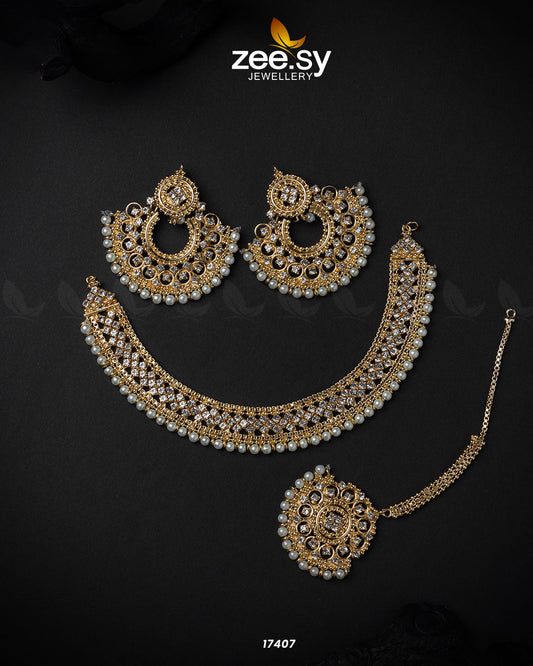 Gul-E-Rana Necklace - Necklace Sets 
