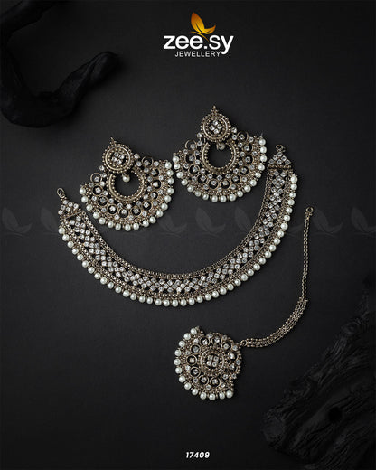 Gul-E-Rana Necklace - Necklace Sets 