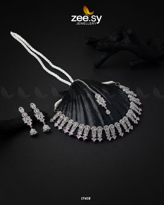 Classic Zircon Necklace - Necklace Sets 