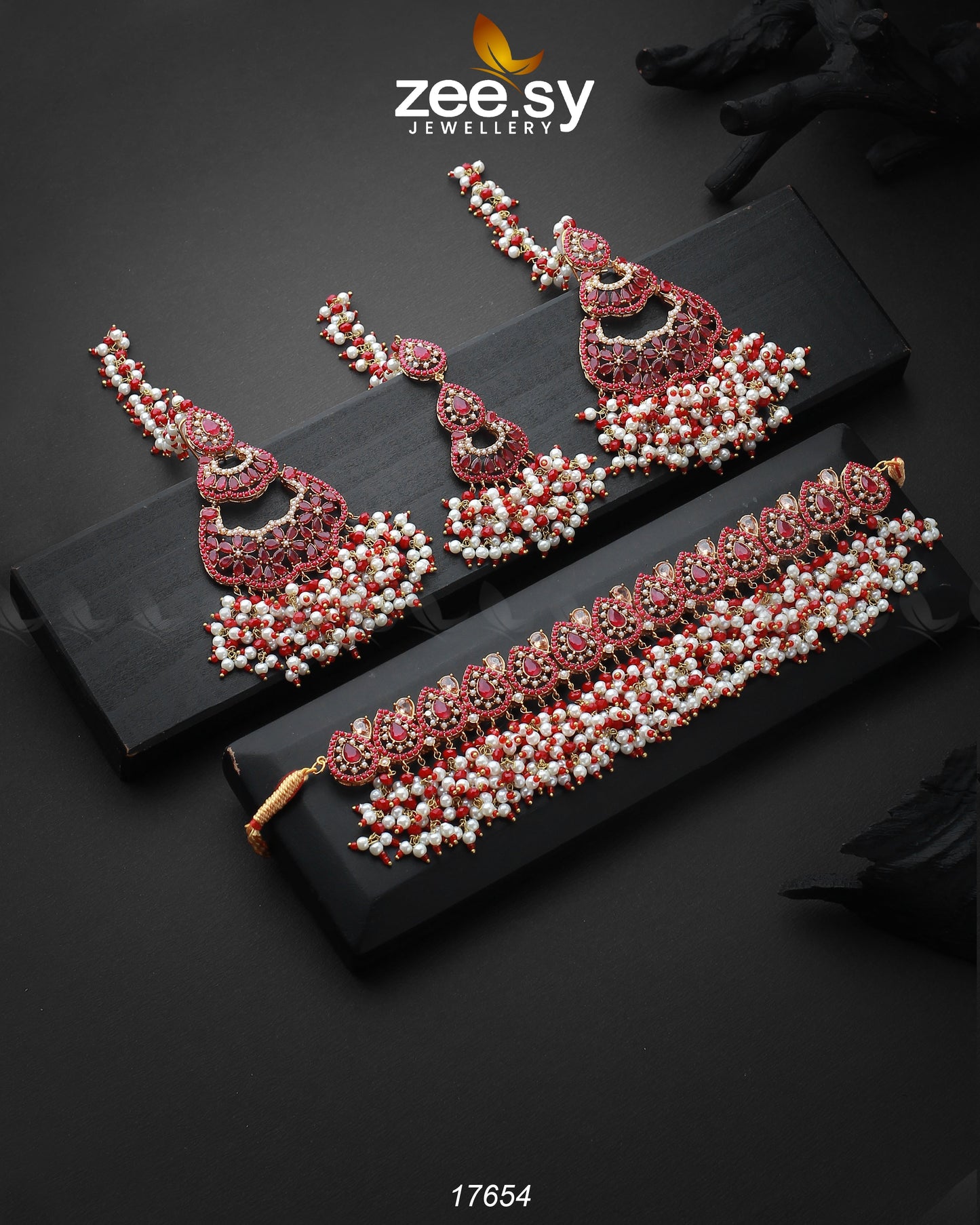 Amaira Chokar Necklace Set - Necklace Sets 
