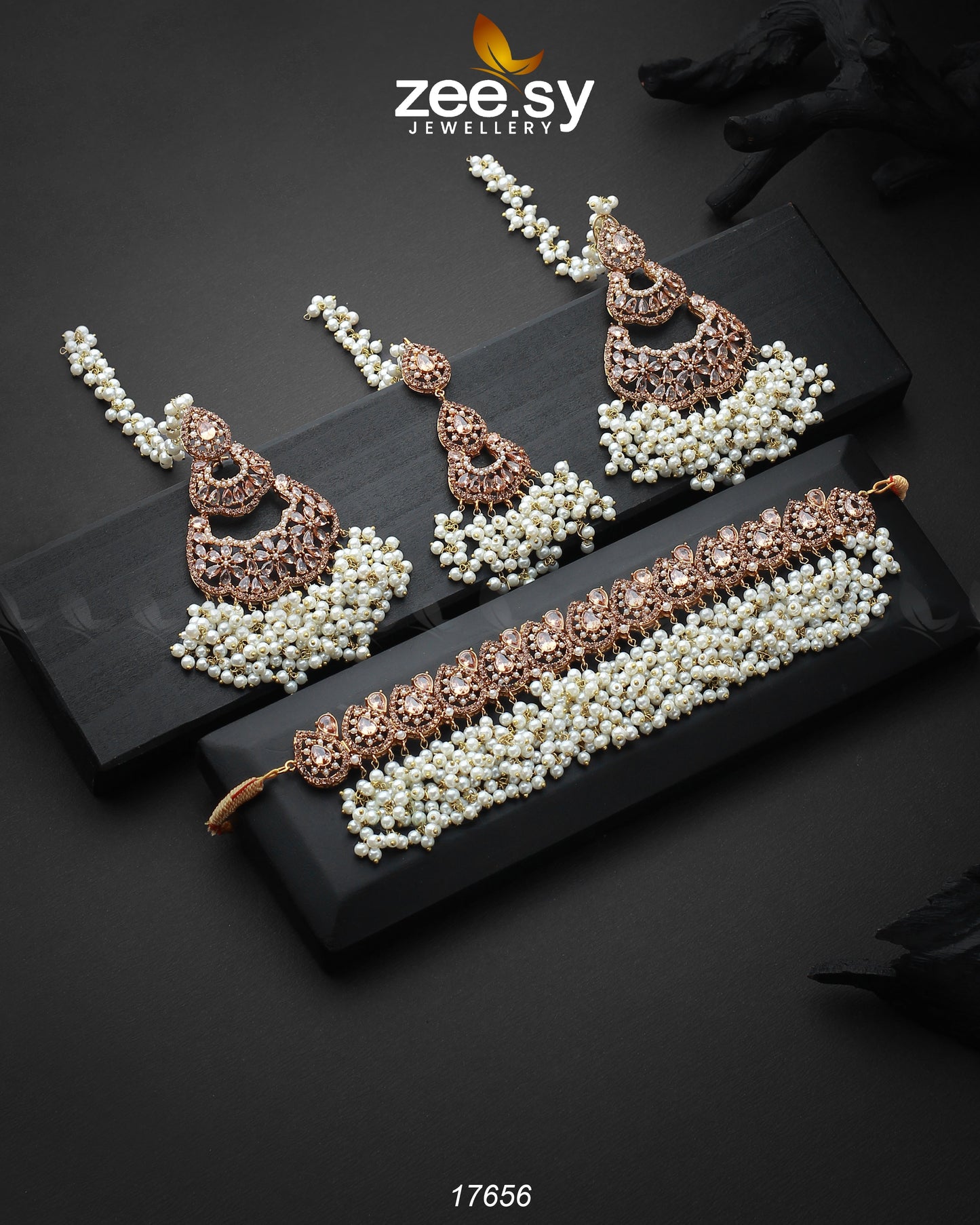 Amaira Chokar Necklace Set - Necklace Sets 