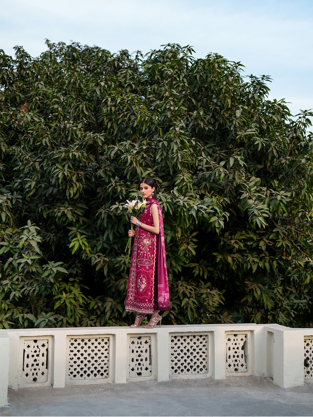 Bin Ilyas | Heritage Dore | 174-A - Luxury Dress - available at Maria Faisal in UK and USA.
