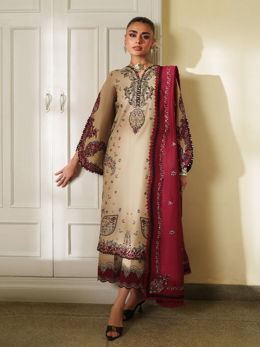 Bin Ilyas | Heritage Dore | 175-A - Luxury Dress - available at Maria Faisal in UK and USA.