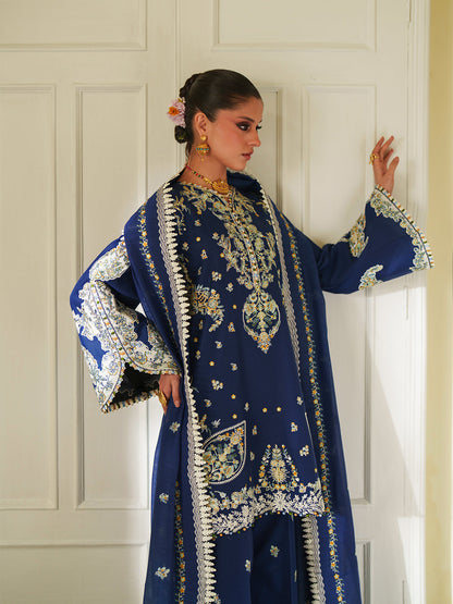 Bin Ilyas | Heritage Dore | 175-B - Luxury Dress - available at Maria Faisal in UK and USA.
