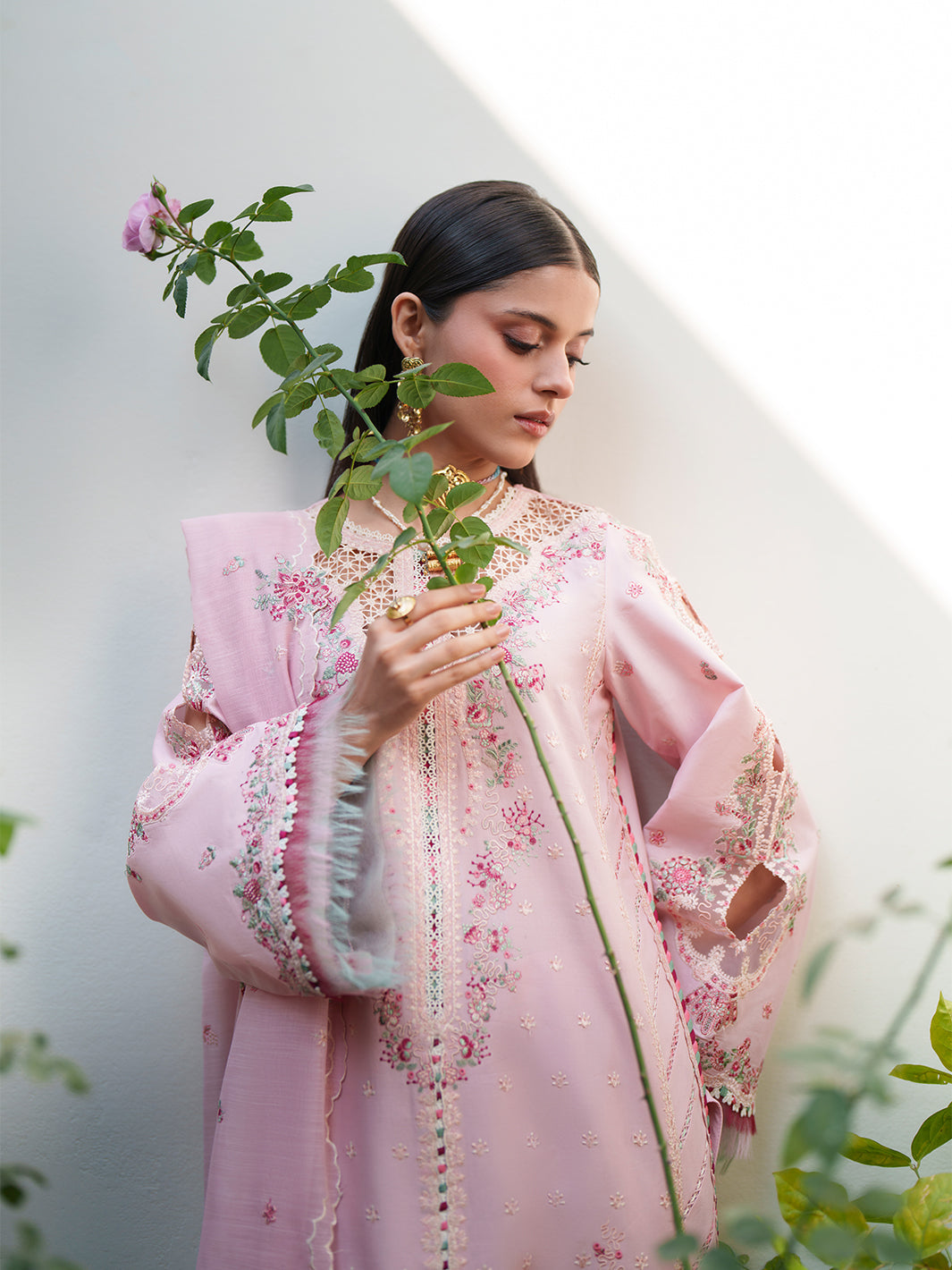 Bin Ilyas | Heritage Dore | 176-B - Luxury Dress - available at Maria Faisal in UK and USA.