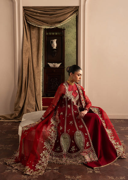 Sadaf Fawad Khan | Roya Lumiere | Ghermez - Formal Dress - available at Maria Faisal in UK and USA.