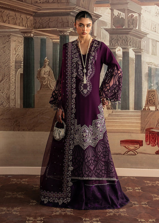Sadaf Fawad Khan | Roya Lumiere | Banafsh - Formal Dress - available at Maria Faisal in UK and USA.