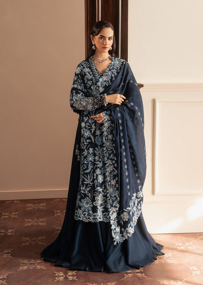 Sadaf Fawad Khan | Roya Lumiere | Noor Bleu - Formal Dress - available at Maria Faisal in UK and USA.