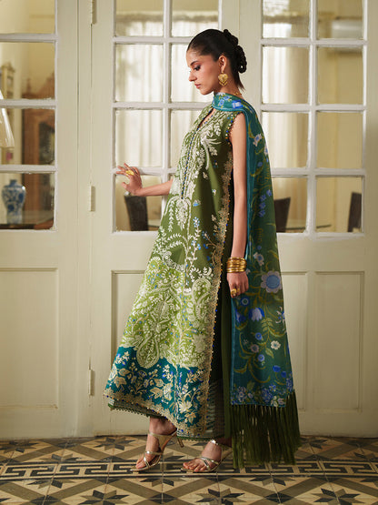 Bin Ilyas | Heritage Dore | 177-A - Luxury Dress - available at Maria Faisal in UK and USA.