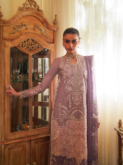 Bin Ilyas | Heritage Dore | 177-B - Luxury Dress - available at Maria Faisal in UK and USA.