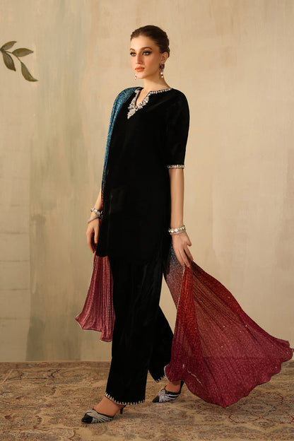 Baroque  | Luxury Pret 26 | PR-1224 - Luxury Dress - available at Maria Faisal in UK and USA.