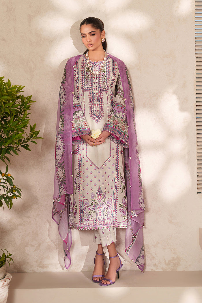 Baroque | Luxury Pret Summer | UF-4411 - Luxury Dress - available at Maria Faisal in UK and USA.