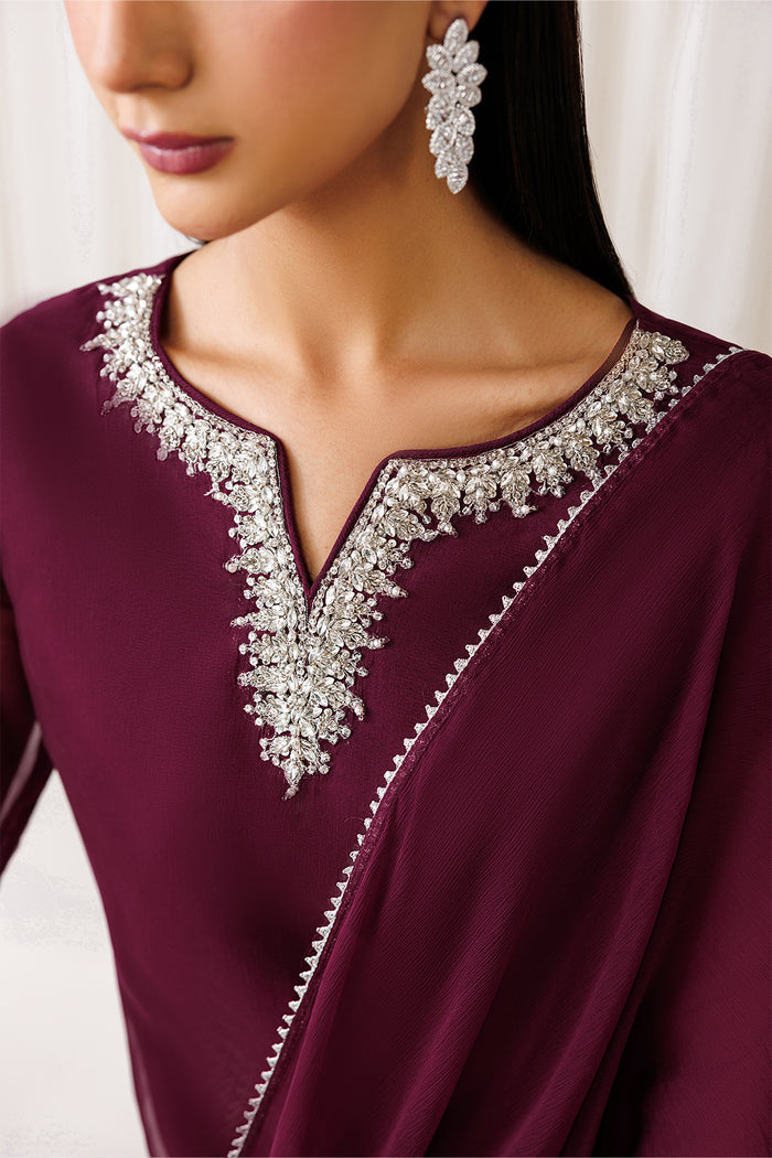 Baroque  | Luxury Pret 26 | EN-1292 - Luxury Dress - available at Maria Faisal in UK and USA.