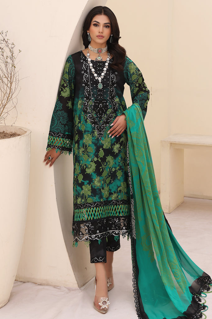 Charizma | Naranji Embroidered Lawn 24 | CN4-007 - Maria Faisal
