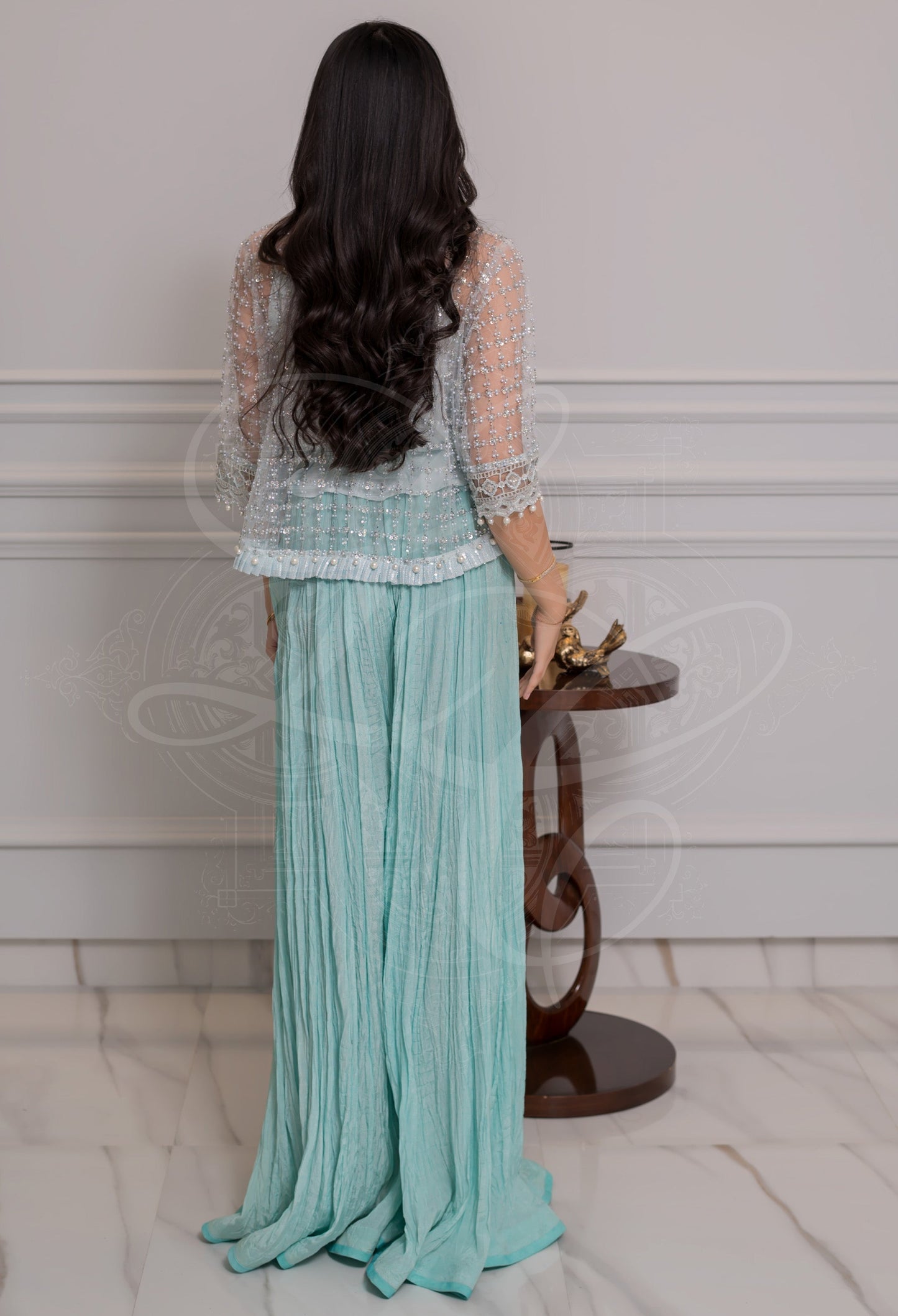 Layla Chatoor | Pret A Porter | LC-18 - Luxury Dress - available at Maria Faisal in UK and USA.