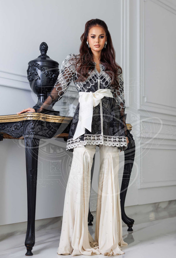 Layla Chatoor | Luxury Pret | Renee - Luxury Dress - available at Maria Faisal in UK and USA.