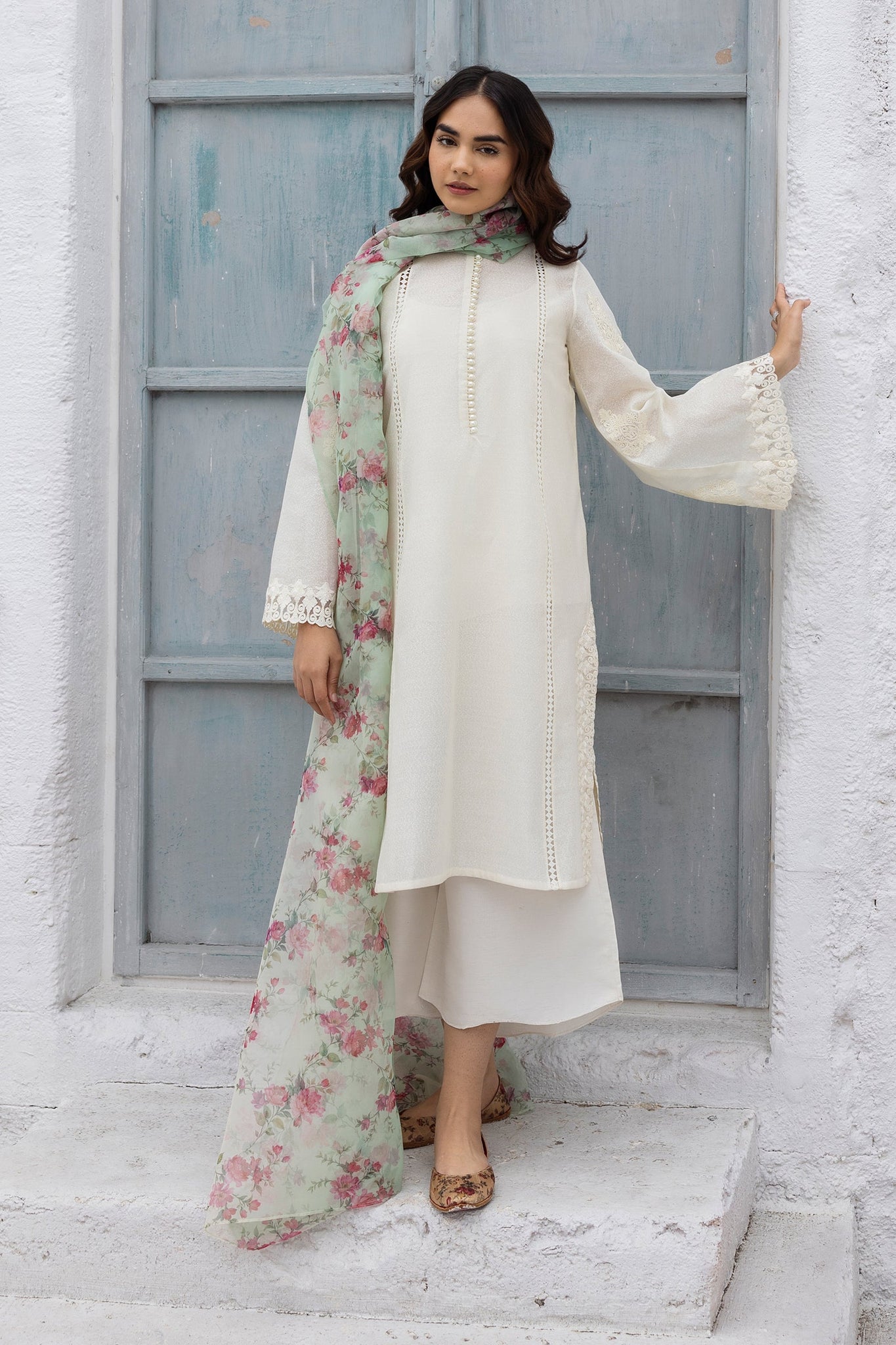 Erum Khan | Ramadan Edition | Haya - Designer Dress with Intricate embroidery and embellishments. Shop elegent wedding dress at Maria Faisal.