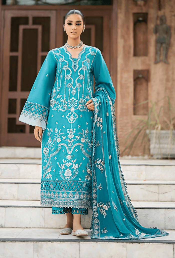 Humdum | Selin Lawn 25 | Selin - D01 by Maria Faisal - Registered Vendor of : Humdum - type : Ladies Clothes - 100% original wedding dresses