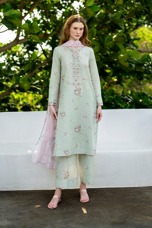 Iznik | lawn 26 | UE-487 - Dress - available at Maria Faisal in UK and USA.