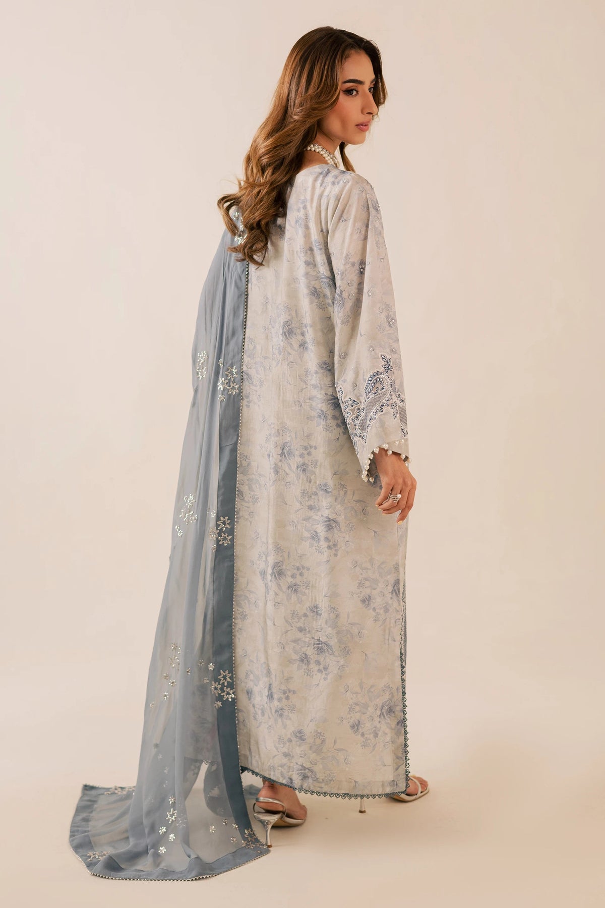 Nureh | Fancy Formal | NP-745 - Formal Dress - available at Maria Faisal in UK and USA.
