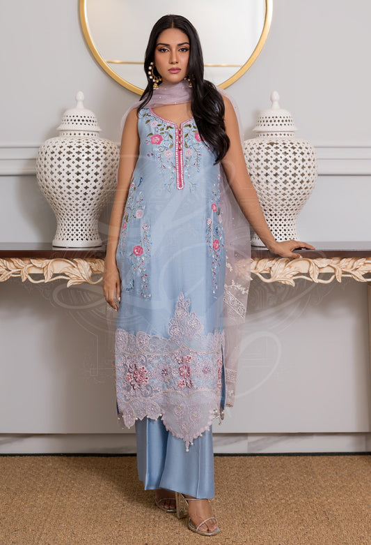 Layla Chatoor | Pret A Porter | LC-42 - Luxury Dress - available at Maria Faisal in UK and USA.