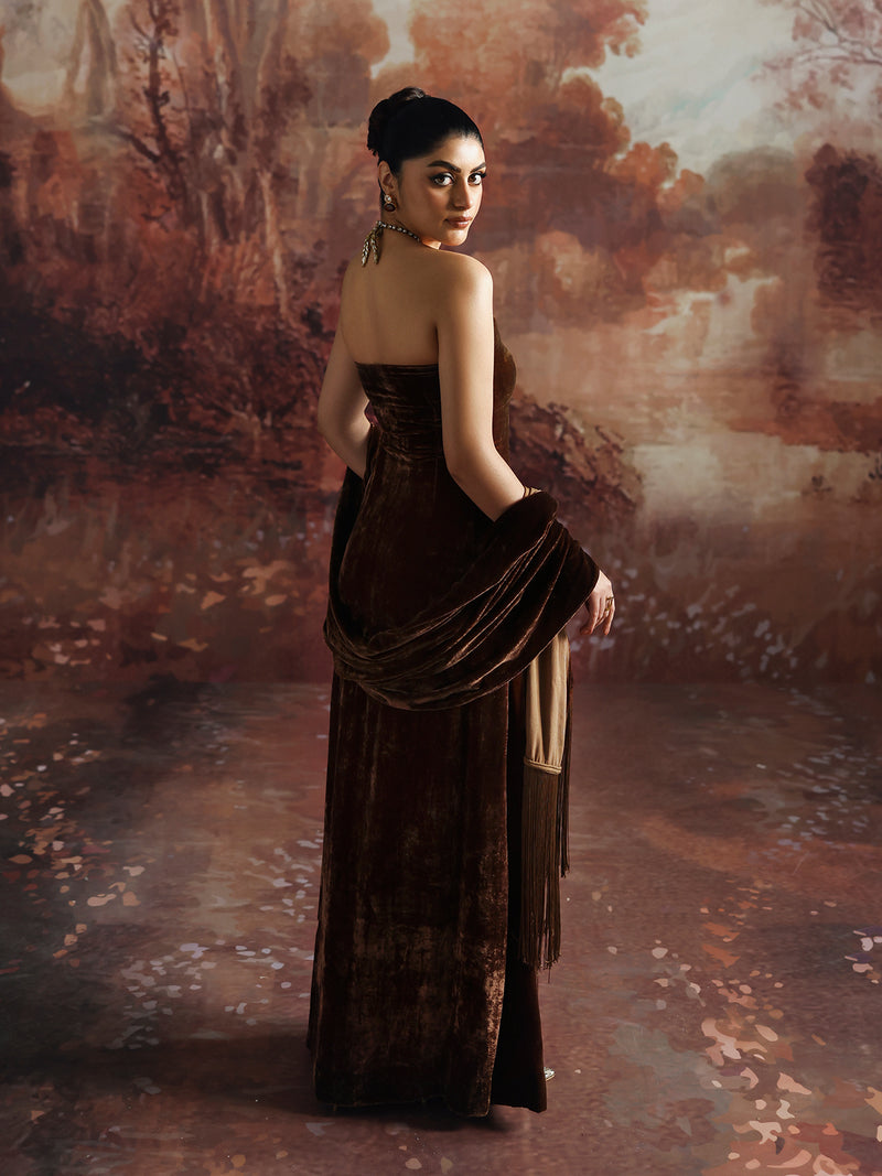 Caia | Basics 26 | Look 8 - Luxury Dress - available at Maria Faisal in UK and USA.