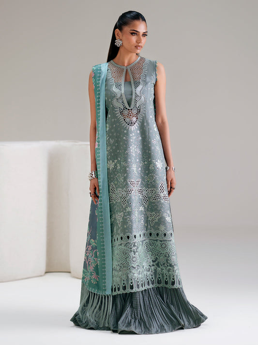 Bin Ilyas | Amour Luxury Lawn 26 |181-A - Luxury Dress - available at Maria Faisal in UK and USA.