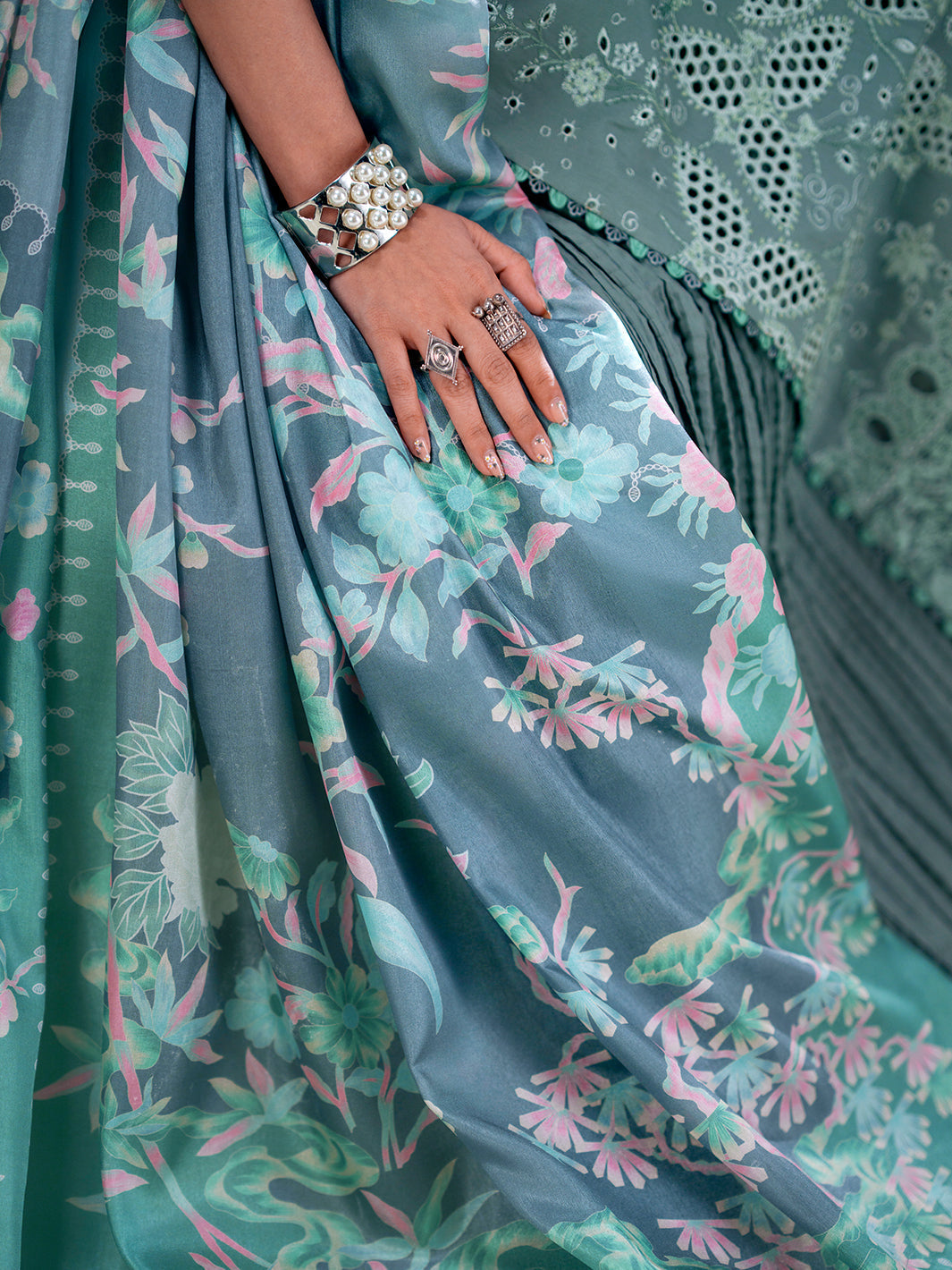 Bin Ilyas | Amour Luxury Lawn 26 |181-A - Luxury Dress - available at Maria Faisal in UK and USA.