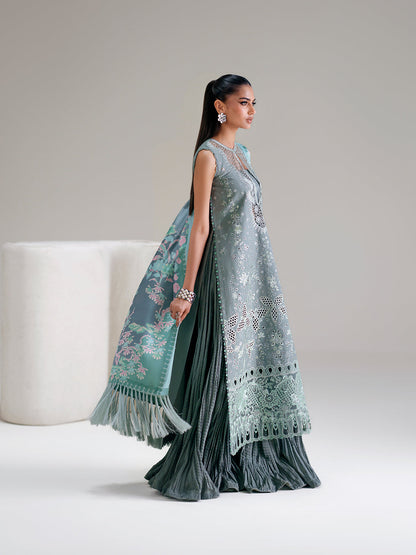 Bin Ilyas | Amour Luxury Lawn 26 |181-A - Luxury Dress - available at Maria Faisal in UK and USA.