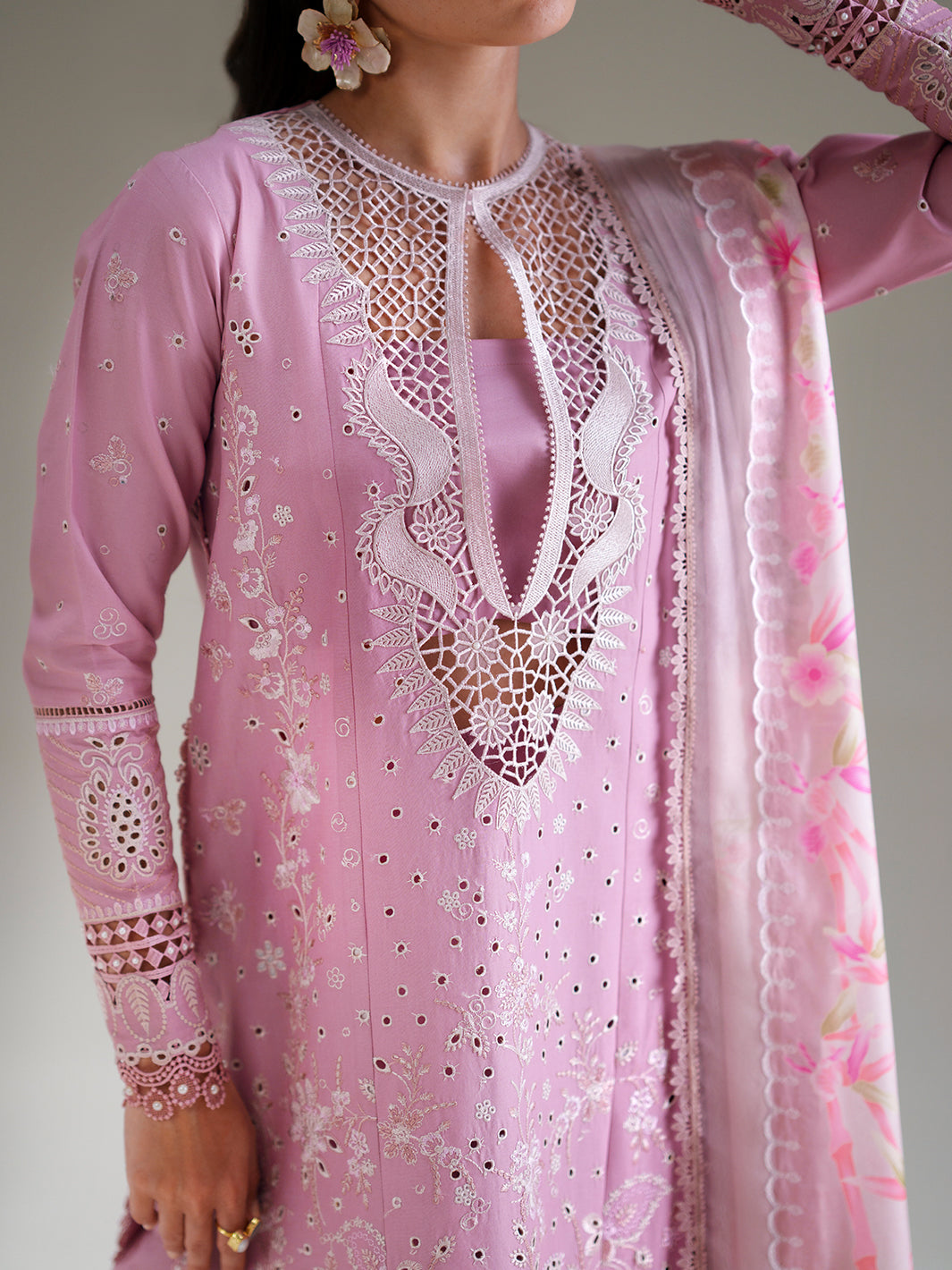 Bin Ilyas | Amour Luxury Lawn 26 | 181-B - Luxury Dress - available at Maria Faisal in UK and USA.