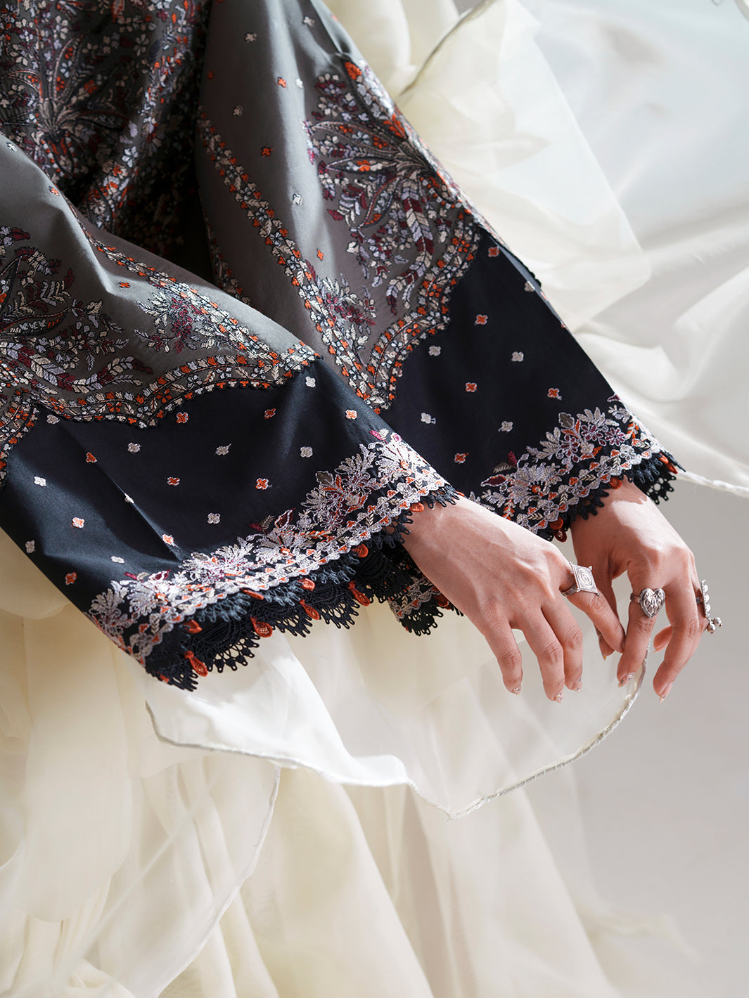 Bin Ilyas | Amour Luxury Lawn 26 |182-A - Luxury Dress - available at Maria Faisal in UK and USA.