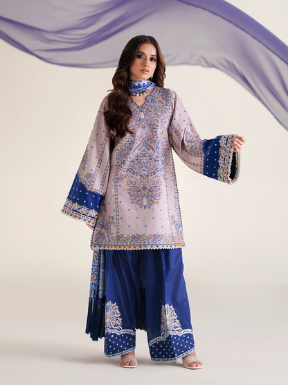 Bin Ilyas | Amour Luxury Lawn 26 |182-B - Luxury Dress - available at Maria Faisal in UK and USA.