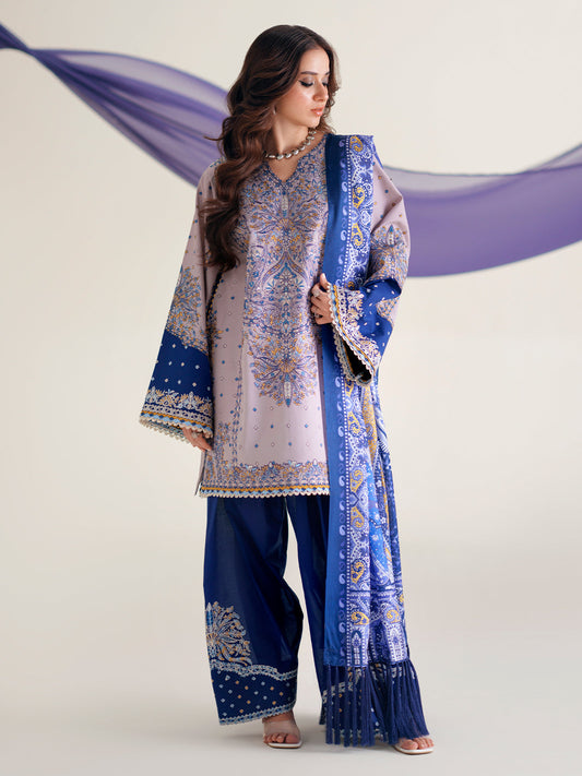 Bin Ilyas | Amour Luxury Lawn 26 |182-B - Luxury Dress - available at Maria Faisal in UK and USA.