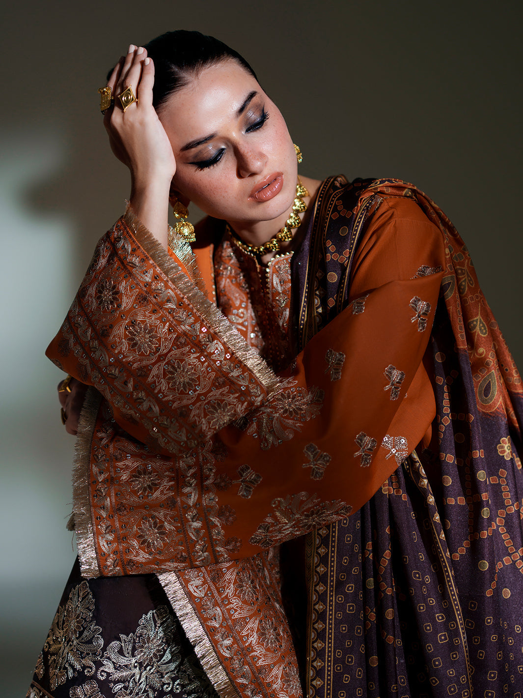 Bin Ilyas | Amour Luxury Lawn 26 | 183-A - Luxury Dress - available at Maria Faisal in UK and USA.