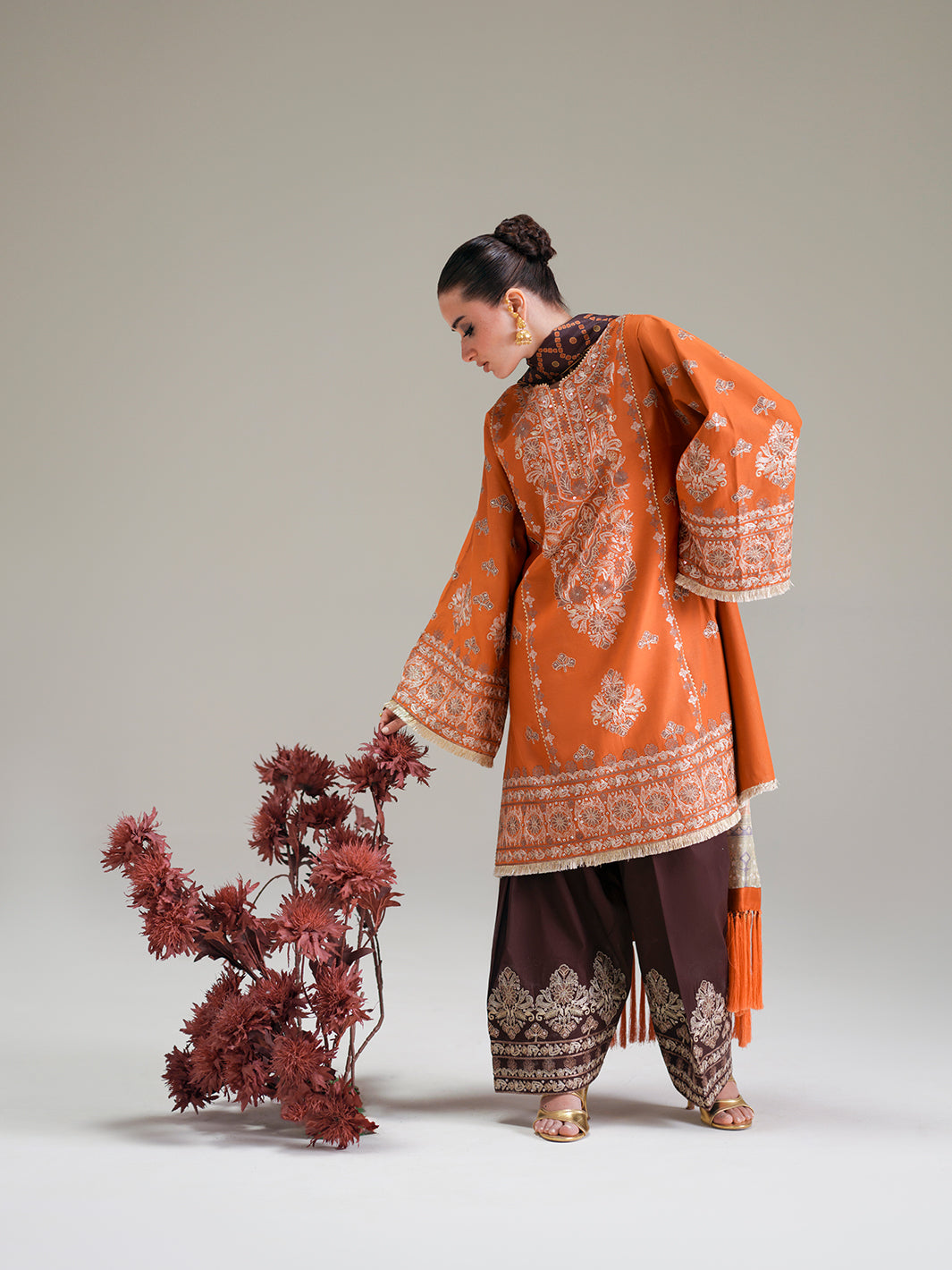 Bin Ilyas | Amour Luxury Lawn 26 | 183-A - Luxury Dress - available at Maria Faisal in UK and USA.