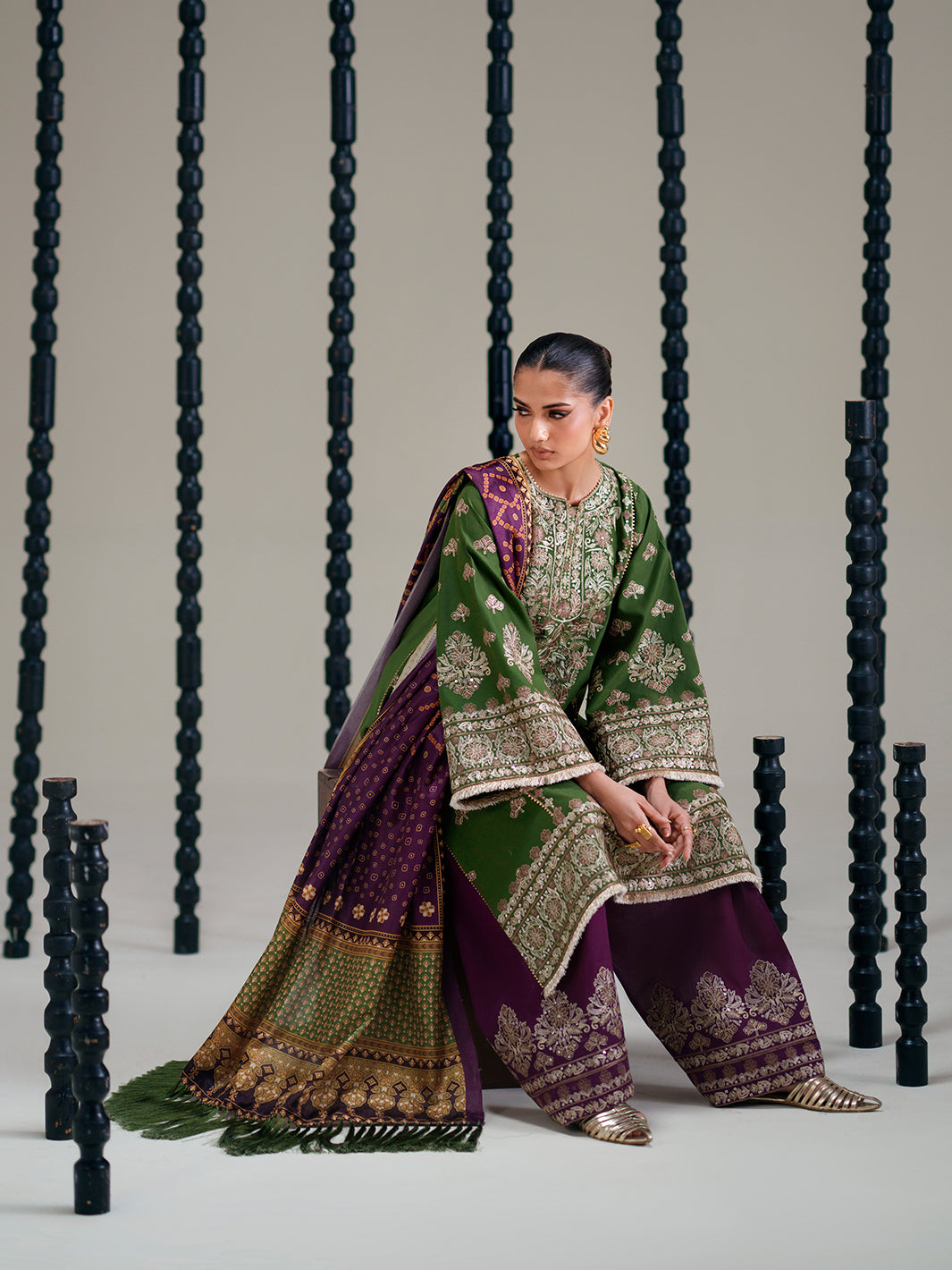 Bin Ilyas | Amour Luxury Lawn 26 | 183-B - Luxury Dress - available at Maria Faisal in UK and USA.
