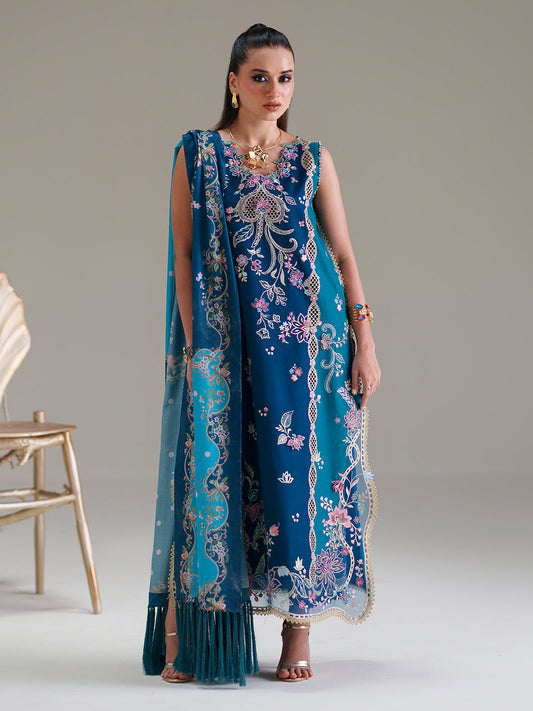 Bin Ilyas | Amour Luxury Lawn 26 | 184-A - Luxury Dress - available at Maria Faisal in UK and USA.