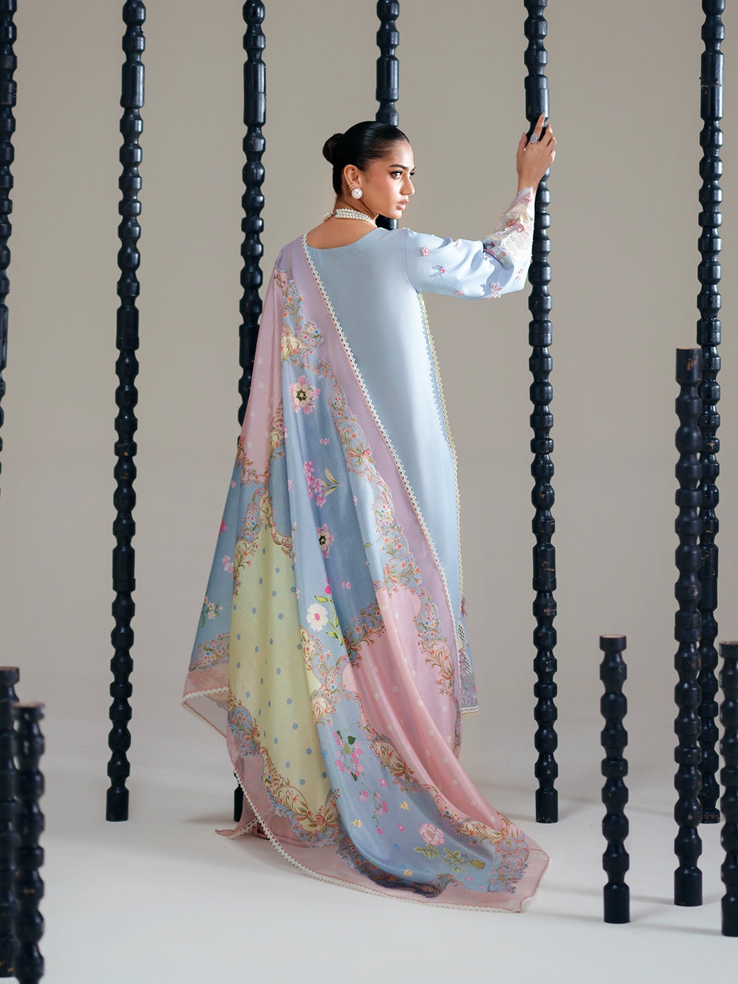 Bin Ilyas | Amour Luxury Lawn 26 | 184-B - Luxury Dress - available at Maria Faisal in UK and USA.