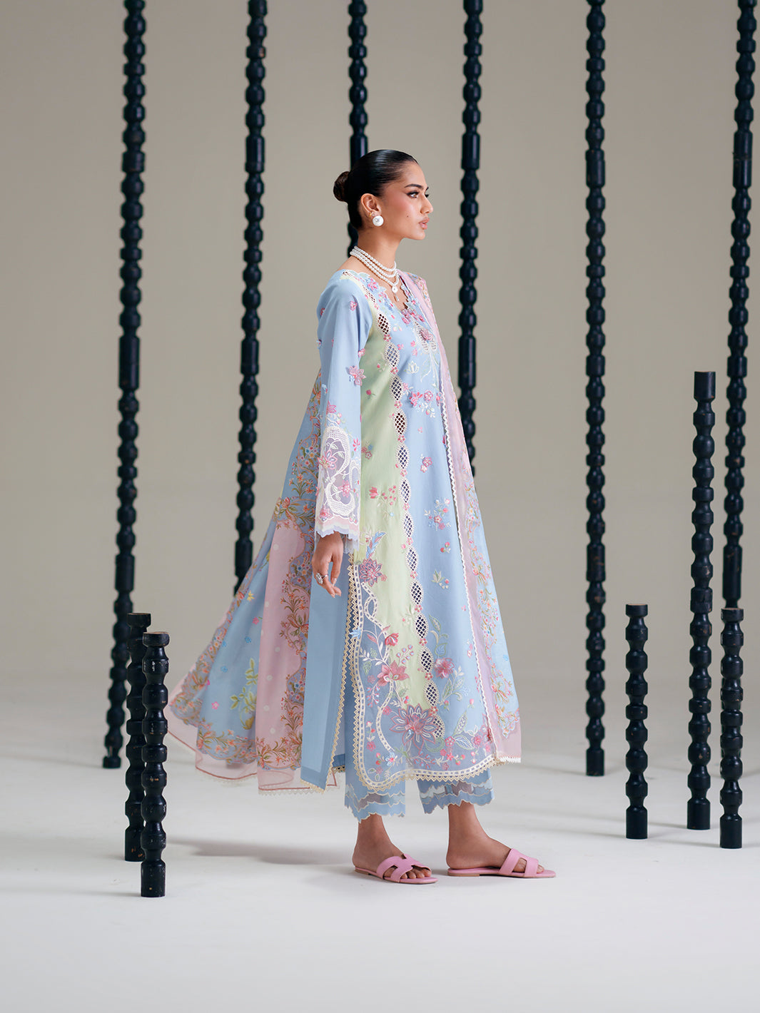 Bin Ilyas | Amour Luxury Lawn 26 | 184-B - Luxury Dress - available at Maria Faisal in UK and USA.