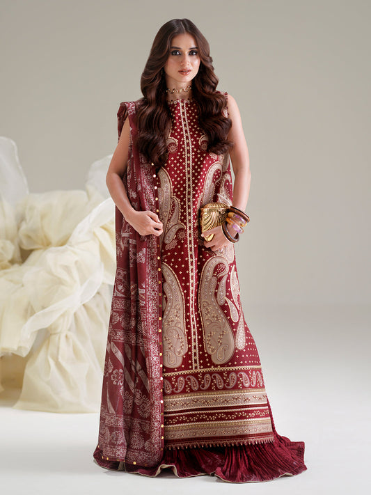 Bin Ilyas | Amour Luxury Lawn 26 | 185-A - Luxury Dress - available at Maria Faisal in UK and USA.