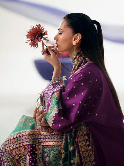 Bin Ilyas | Amour Luxury Lawn 26 |186-A - Luxury Dress - available at Maria Faisal in UK and USA.