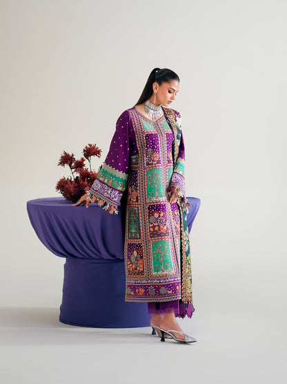Bin Ilyas | Amour Luxury Lawn 26 |186-A - Luxury Dress - available at Maria Faisal in UK and USA.